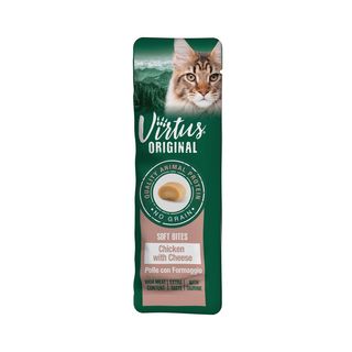 Virtus original snack cat soft bites 10g pollo con formaggio