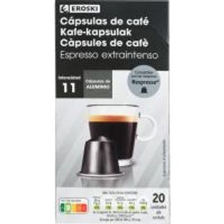 Café Espresso Extra Intenso Eroski Caja 20 Monodosis (20919288)