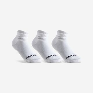 Calcetines Media Caña De Tenis Niños Pack De 3 Artengo R100 Blanco 27/30 Blanco
