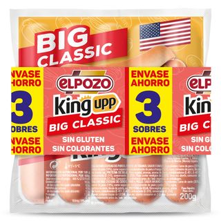 Salchichas Big Classic Elpozo King Upp Bolsa 3 X 200 G