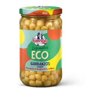 Garbanzo Cocido Ecológico Legumbres Luengo Pe. 400 Gr. Pn. 570 Gr.