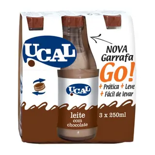Ucal Leite Chocolate Go! 3x250ml