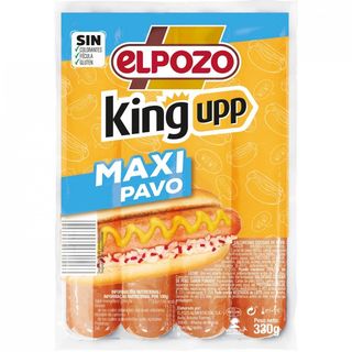 Salchichas King Pechuga Pavo El Pozo 330 Gr.
