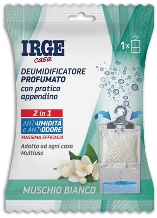 IRGE DEUMIDIFICATORE PROFUMATO CON APPENDINO MUSCHIO BIANCO 500ML   CAS5407