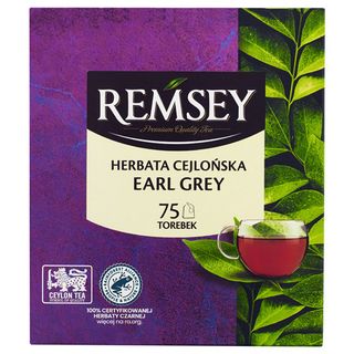 Remsey Herbata Cejlońska earl grey, 75 torebek