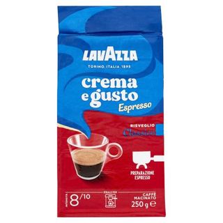 Lavazza Crema e Gusto Espresso Classico Caffè Macinato 250 g