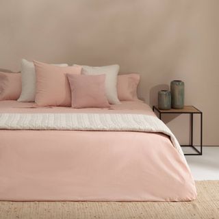 Funda Nórdica De Algodón Orgánico 180 Hilos Besto Rosa cama 180-200cm