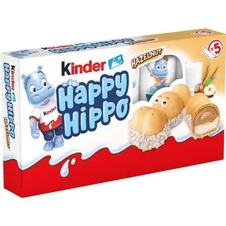 Kinder Happy Hippo Ferrero, 5 Uds, Caja 103,5 G