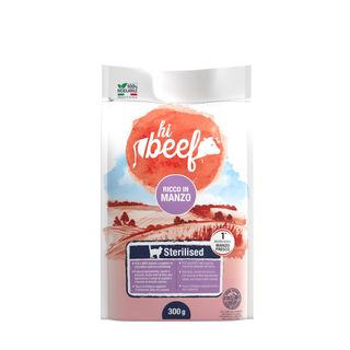 Hi beef cat adult sterilised manzo e riso 300g