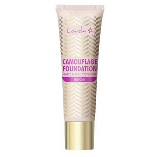 Base de Maquillaje Camouflage Foundation Matte - Full Coverage - Lovely Makeup - Beige 5901801650010