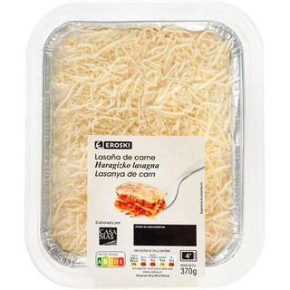 Lasaña De Carne Eroski Bandeja 370 Gr. (25565979)