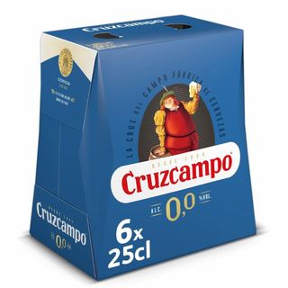 Cerveza Sin Alcohol 0,0% Cruzcampo P6X25Cl