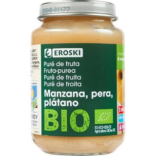 Tarrito De Manzana Plátano Y Pera Eroski Bio Tarro 200 G