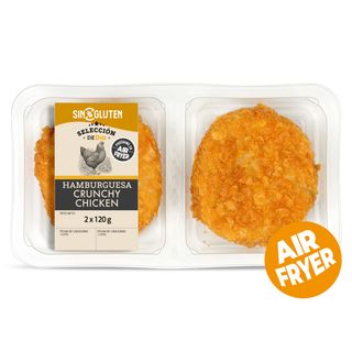 Burger Crunchy Chicken 2 Unidades Selección De Dia Bandeja 240 G