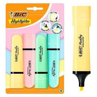 Bic 4 Subrayadores Pastel (3086123742772)