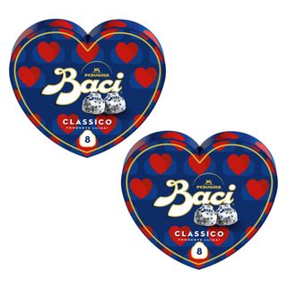 Pack 2x Baci Perugina Classico Cioccolatini Fondenti San Valentino 100g