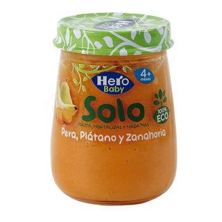 Potito Pera,Plátano Y Zanahoria Ecológico Baby Solo (221599)