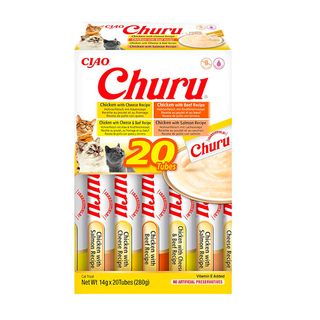 Churu CAT Variedades de Pollo con Buey (20p) 14 Gr