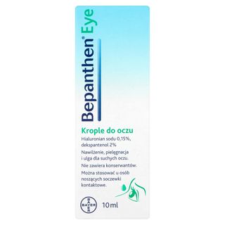 Bepanthen Eye, Nawilżające krople do oczu