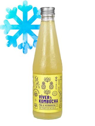 Kombucha "Tropical" de Piña Y Hierbabuena 330ml Víver Kombucha
