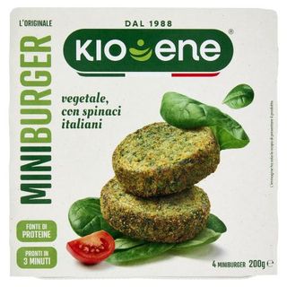 Kioene Miniburger l'Originale vegetale, con Spinaci italiani 200 g