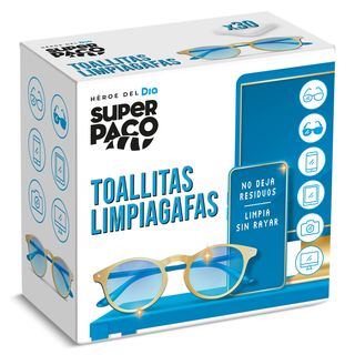 Toallitas Limpiagafas Super Paco De Dia Caja 30 Unidades