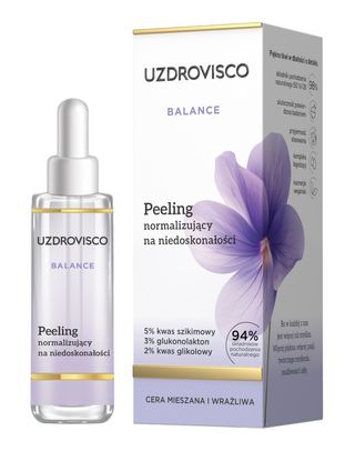 Uzdrovisco Balance Normalizujący peeling redukujący niedoskonałości