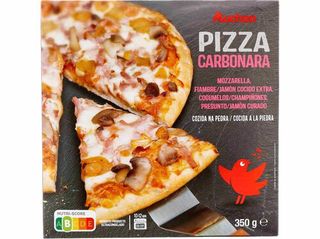 PIZZA COZEDURA PEDRA AUCHAN:CARBONARA 350G