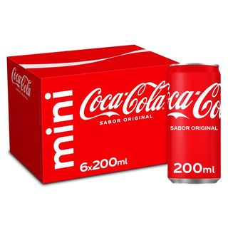 Coca Cola refresco pack mini regular 6 x 20 cl