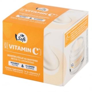 Crema Hidratante Con Vitamina C Soft Carrefour 50 Ml.