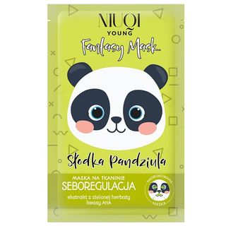Niuqi Young Maska na tkaninie Słodka Pandziula, 1 szt.
