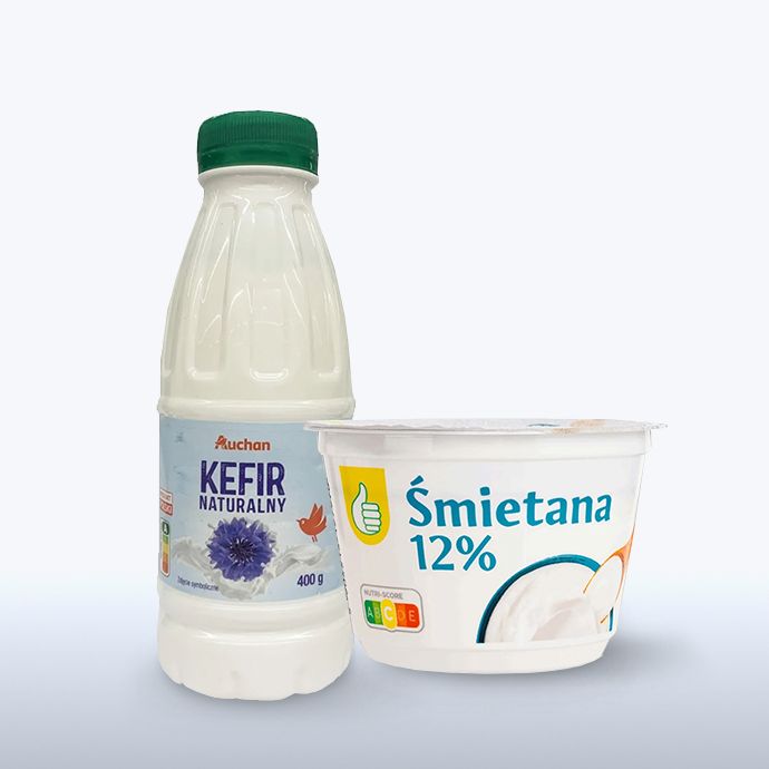 Śmietana i kefir