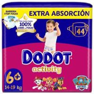 Pañales T6+ Activity Extra 14+ Kg. Dodot 44 Uds. (21768809)