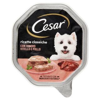 Cesar Ricette Classiche Cibo Umido Cane In Vaschetta Con Tenero Vitello E Pollo 150 G - 071332