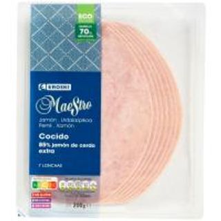 Jamón Cocido Extra Eroski Maestro, Sobre 200 G (16845380)