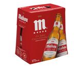 Cervezas Rubias Mahou 5 Estrellas 6 Botellas. 25 Cl.