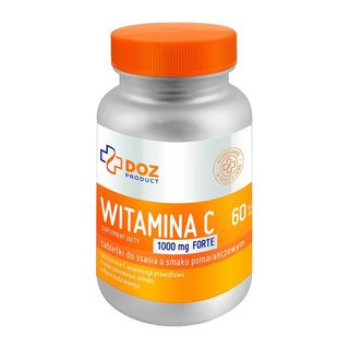 DOZ PRODUCT Witamina C 1000 mg Forte, tabletki do ssania, sm