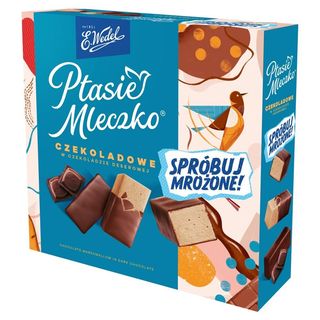 E.Wedel Ptasie Mleczko Czekoladowe w czekoladzie deserowej 340g