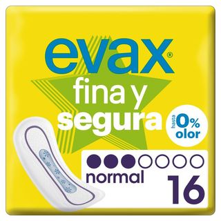 Fina Y Segura Sin Alas Normal Evax 16 unidades 8410108006682