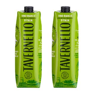 Pack 2x Tavernello Vino Bianco Brick 1L