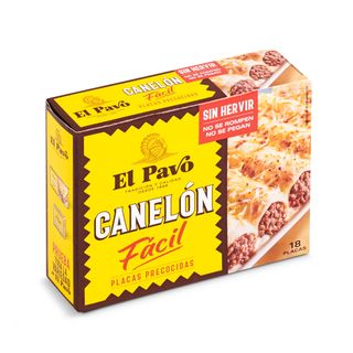 Placas Para Canelones Precocidas El Pavo Caja 125 G