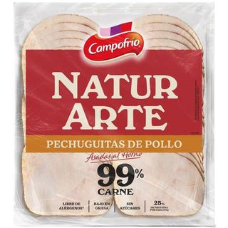 Pechuguita De Pollo 99% Campofrío Naturarte, Bandeja 90 G