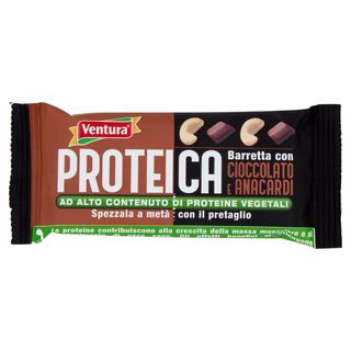 Ventura Proteica Barretta Di Frutta Secca Al Cioccolato 50 G