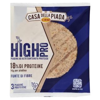Casa della Piada High Pro Piadina ad Alto Contenuto Proteico 3 Piadine 225 g - 516828