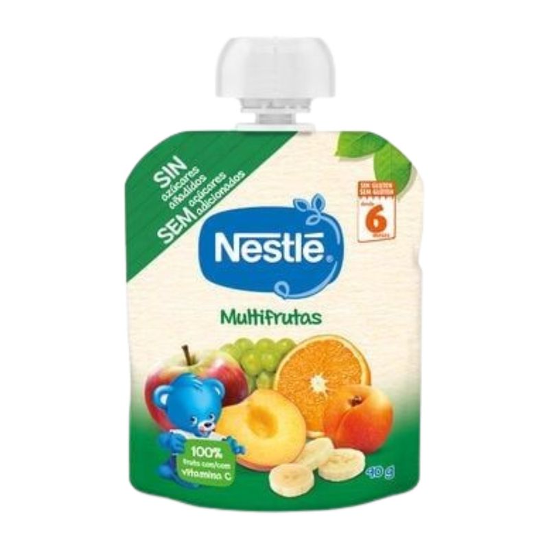 Nestlé Saqueta de Fruta Multifrutas +6M 90g