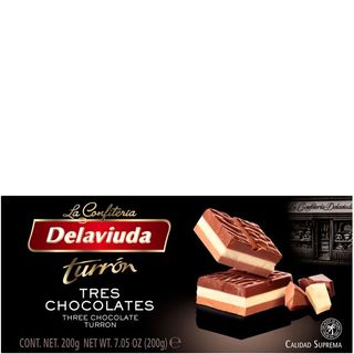 Turrón Praliné 3 Chocolates 200 G