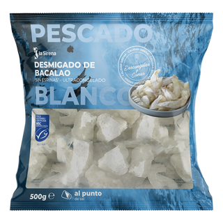 Desmigado De Bacalao Bolsa 500 Gr.