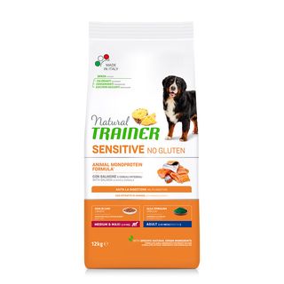 Natural Trainer Adult Medium&Maxi Sensitive Salmón Pienso Para Perros 12Kg