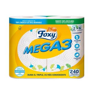 Papel Cocina Foxy Mega3 2 Uds.