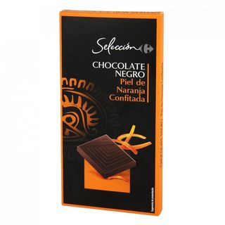 Chocolate Negro Con Naranja Carrefour Seleccion 100 Gr.